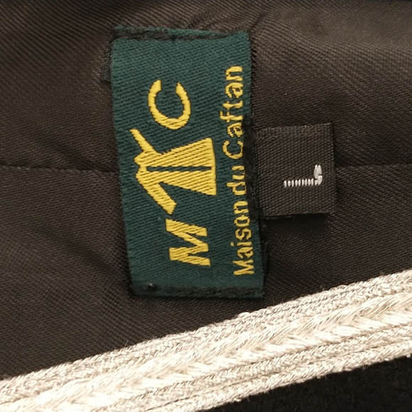 Designer Jacket Artistic Military High Style Silver on Black w Epauletes Quality - Picture 6 of 11